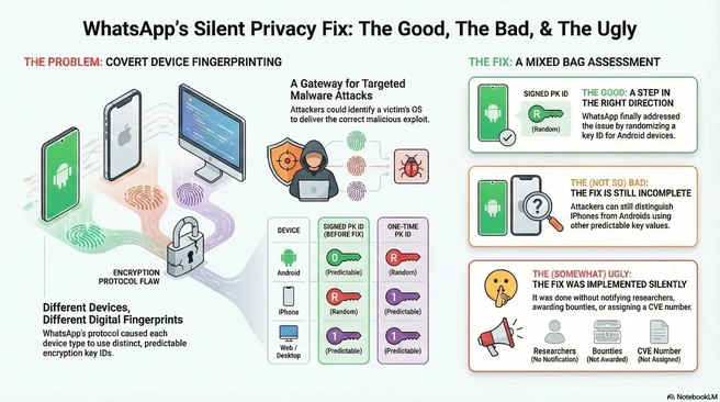 WhatsApp-fix voor device fingerprinting