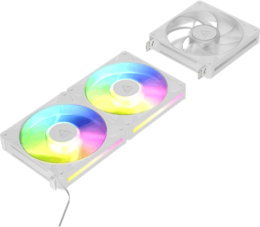 ARCTIC BioniX P14 A-RGB, 3-pack, Wit, 140mm