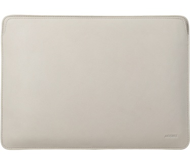 Accezz Leather Laptop hoes Apple MacBook 14 inch - Laptopsleeve - Beige