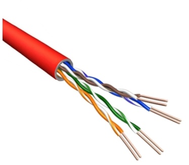 Eeconn Cat.6 U/UTP Kabel, Soepel, AWG24, LSZH, Rood, 500m