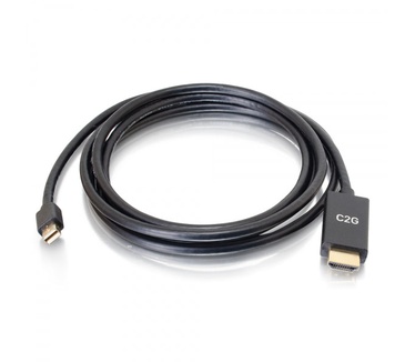 CablesToGo 10ft Mini DisplayPort[TM] Mannelijk naar HDMI[R] Mannelijke Passieve Adapterkabel - 4K 30Hz
