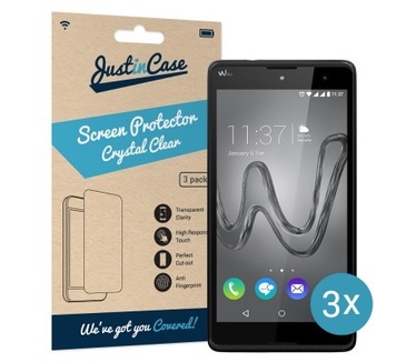 Just in Case Wiko Robby Screenprotector - 3 stuks - Crystal Clear