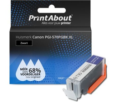 Canon PGI-570PGBK XL Inktcartridge Zwart Hoge capaciteit PrintAbout Huismerk