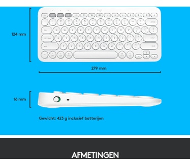 Logitech K380 For Mac (Qwerty Amerikaans) Wit
