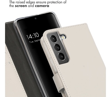 Selencia Echt Lederen Bookcase Samsung Galaxy S22 - Mystic Stone