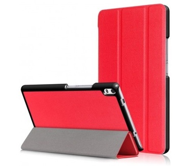 qMust Lenovo Tab 4 8 Plus Smart Tri-Fold Case - Rood