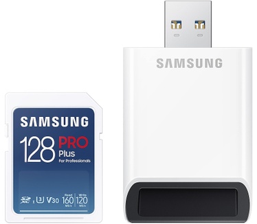 Samsung PRO Plus SDXC 128GB + USB adapter