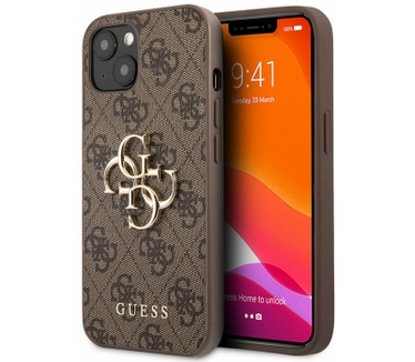 Guess 4G Metal Logo Back Case - Apple iPhone 13 (6.1") - Bruin Bruin