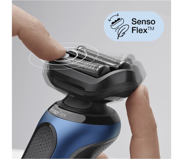 Braun Series 6 60-B7500cc Elektrisch Scheerapparaat Met SmartCare Center, Baardtrimmer, Blauw