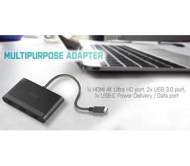 iTEC USB-C HDMI and USB Adapter with Power Delivery Function