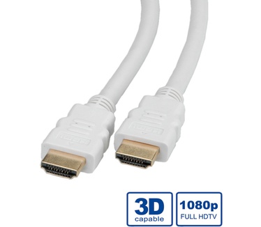 Roline HDMI High Speed kabel met Ethernet, whit 20,0m