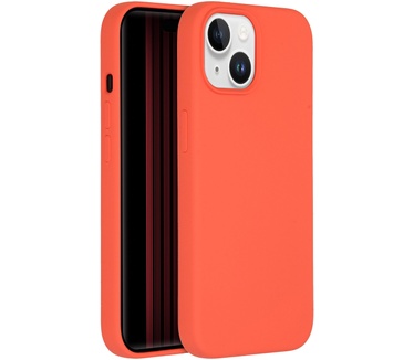 Accezz Liquid Silicone Backcover met MagSafe iPhone 15 - Nectarine