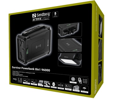 Sandberg Survivor Powerbank 8in1 96000