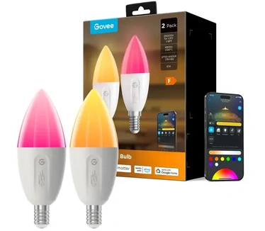 Govee Slimme dimbare E14 ledlampen - 2-pack