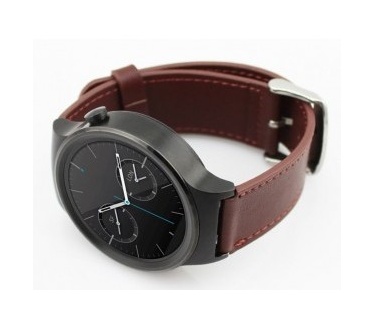 qMust Lederen armband voor Huawei Watch - Brown