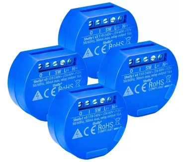 Shelly 1, 4 Pack relais