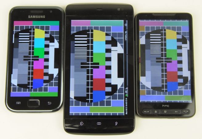Scherm Samsung Galaxy S, Dell Streak en HTC HD2