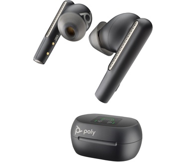 Poly Voyager Free 60+ UC Carbon Black Earbuds + BT700 USB-C-adapter + oplaadcase met touchscreen