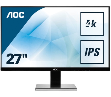 AOC U2777PQU Zilver, Zwart