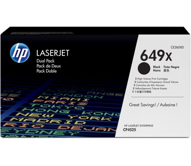 HP 649X 2-pack High Yield Black Original LaserJet Toner Cartridges