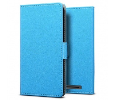 qMust Wiko Lenny 3 Wallet Case - TPU frame - Light Blue