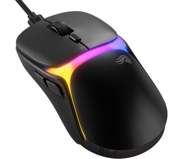 Glorious Glorious Gaming - bekabelde gamingmuis Model O3 - Ultralicht 54 g, optische knoppen met klikrate van 130M, 30K DPI BAMF 3.0-sensor, 750 IPS-tracking, 50G-versnelling, ondersteunt elk griptype - Zwart