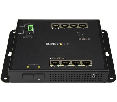 Startech.com 8 poorts Gigabit ethernet switch met 2 open SFP sleuven