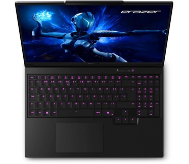 Erazer Major Major 16 X1 MD62736 Intel Core Ultra 7 255HX Laptop 40,6 cm (16") Quad HD+ 32 GB DDR5-SDRAM 2 TB SSD NVIDIA GeForce RTX 5070 Ti Wi-Fi 6E (802.11ax) Windows 11 Home Turks Zwart