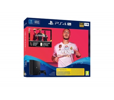 Sony PlayStation 4 Pro 1TB + FIFA 20 Zwart Zwart