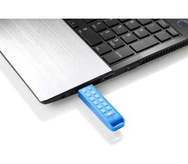 iStorage DatAshur Personal Drive met PIN-Code 16GB Blauw