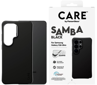 PanzerGlass CARE™ by PanzerGlass® Samba Case Black w. Qi Samsung Galaxy S26 Ultra