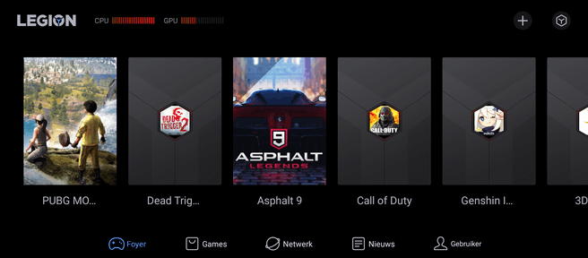 'Legion-rijk' launcher op de Legion Phone Duel 2