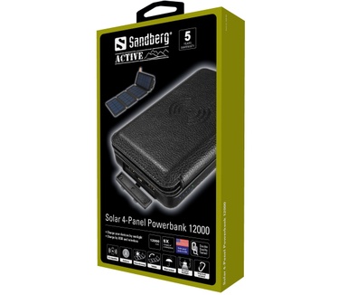 Sandberg Solar 4-Panel Powerbank 12000