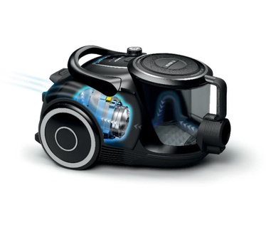Bosch Serie | 6 Hausgeräte BGC41XSIL, zakloze stofzuiger serie 6, zwart, 700 W, 68 decibel
