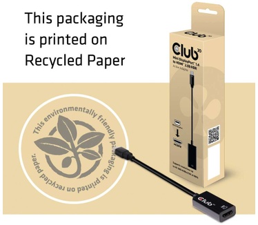 Club 3D Mini DisplayPort 1.4 to HDMI 2.0b HDR Active Adapter Zwart