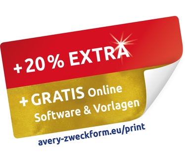 Avery Universele Etiketten, wit, 97,0 x 42,3 mm, permanent klevend