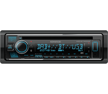 Kenwood KDC-BT740DAB autoradio - Multicolor