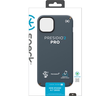 Speck Presidio2 Pro Apple iPhone 14 Plus Charcoal Grey - with Microban