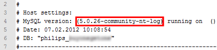 MySQL Philips