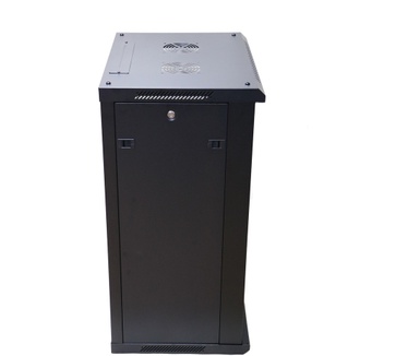 Bouncepad szafa wisz 19\" 15U 450mm d szklane czarna