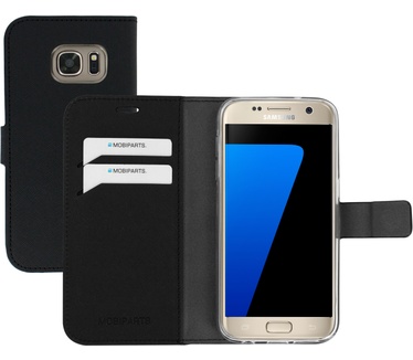 Mobiparts Saffiano Wallet Case Samsung Galaxy S7 Black