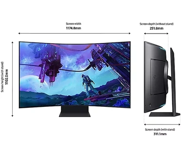Samsung Odyssey Odyssey Ark Titanium, Zwart