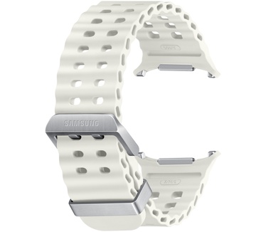 Samsung Galaxy Watch Ultra Marine Rubberen Band Wit