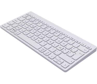 HP 350 Compact Multi-Device Bluetooth Keyboard, Azerty BE, Wit