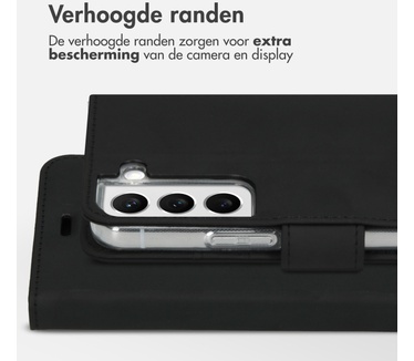 Accezz Wallet Softcase Bookcase Samsung Galaxy S22 - Zwart