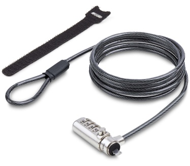 Startech.com Dun K-Slot Compatibel Laptop Kabelslot, 1,5m Laptop Beveiligingskabel, Anti-Diefstal Slot voor Laptop/Notebook, Snijbestendige Kabel, 4-Cijferslot