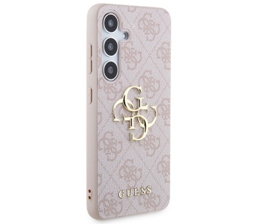 Guess 4G Metal Logo Back Case - Samsung Galaxy S24+ (S926) Roze Roze