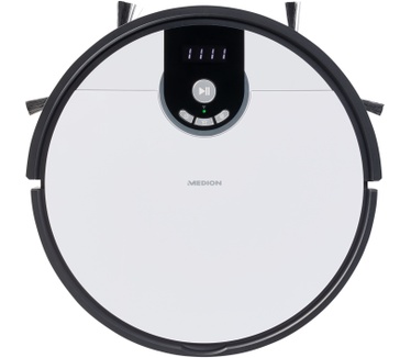 Medion Robotstofzuiger S20 SW MD20011 | App- en Alexa-besturing | Stofzuigen en dweilen | Intelligente navigatie | Cycloontechnologie | Groot stofreservoir | 100 min. looptijd