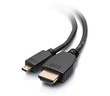 CablesToGo 0,9m hogesnelheid HDMI naar Micro HDMI-kabel met ethernet - 4K 60Hz