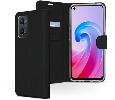 Accezz Wallet Softcase Bookcase Oppo A96 - Zwart